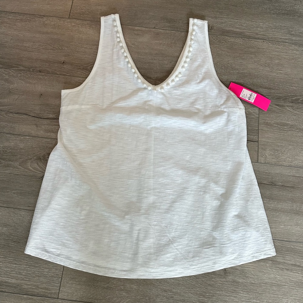 BNWT women’s white Lilly Pulitzer tank size XL